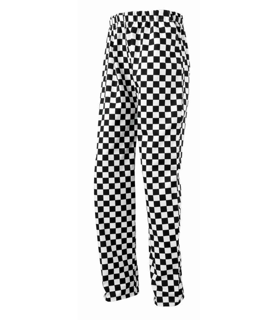 Unisex Chef Trouser Black Check